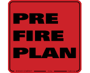 Model 1005 – Pre-Fire Plan Decal, 8-inch
