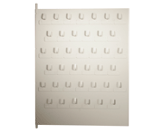 Model 1352 – Swing Key Hook Panel & Mounting Assembly for Knox Document Cabinet, Holds 78 Keys – Model 1352